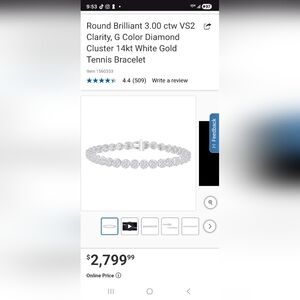 Elegant Diamond Tennis Bracelet